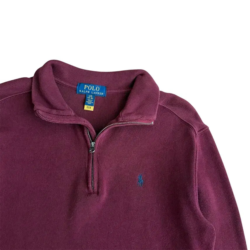 [BUNJANG] Polo Half-Zip Sweatshirt / [ 할인 ] 폴로 반집업 맨투맨