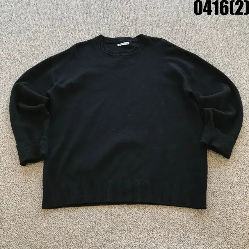 [BUNJANG] ZARA Black Knit Sweater XL / 자라 블랙 니트 스웨터 XL