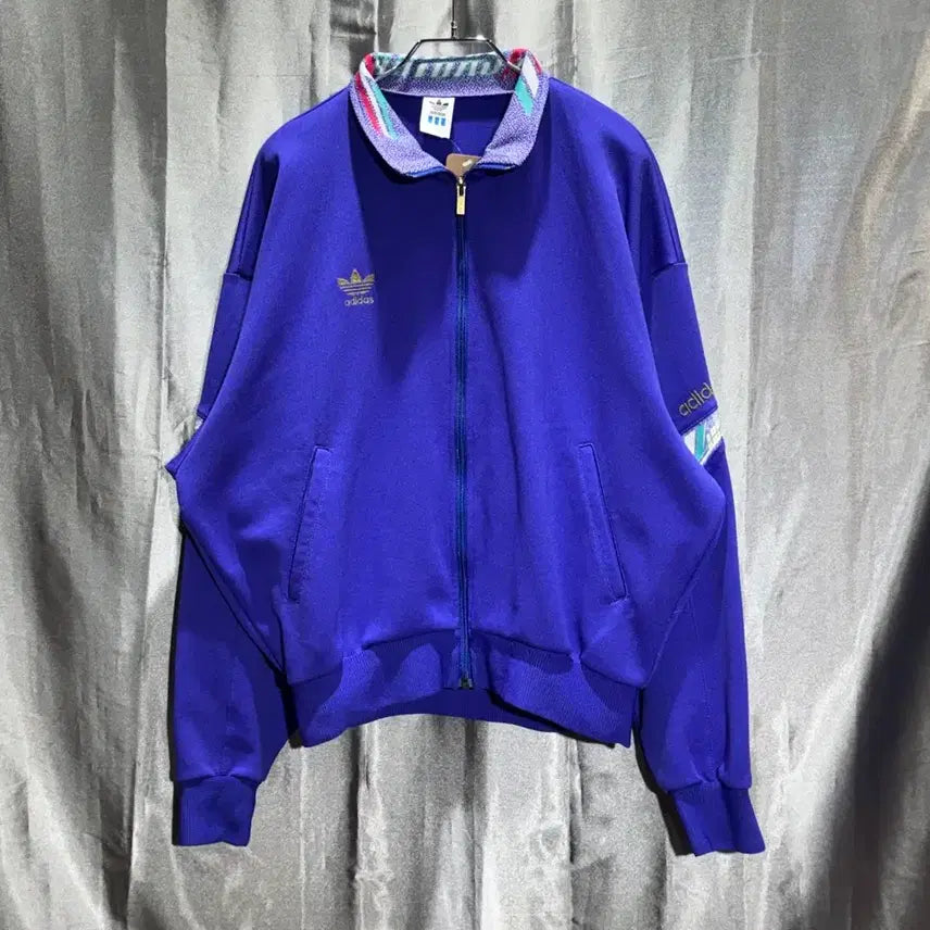 [BUNJANG] Adidas 90s Firebird Pattern Track Top / L 아디다스 90s 파이어버드 패턴 퍼플 트랙탑