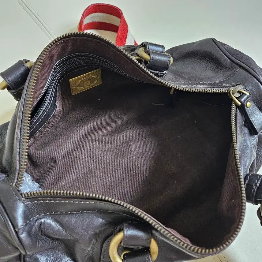 [BUNJANG] Bally Leather Tote Bag Dark Brown / Bally 발리 가죽 토트백 다크브라운