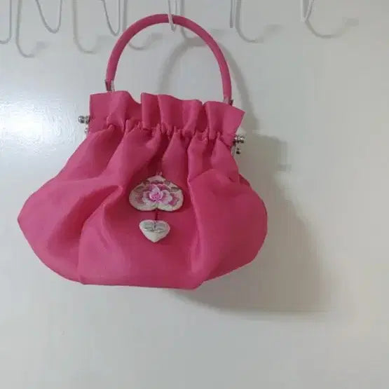 [BUNJANG] Floral Pattern Hanbok / 민트/핑크 꽃무늬 여자 한복