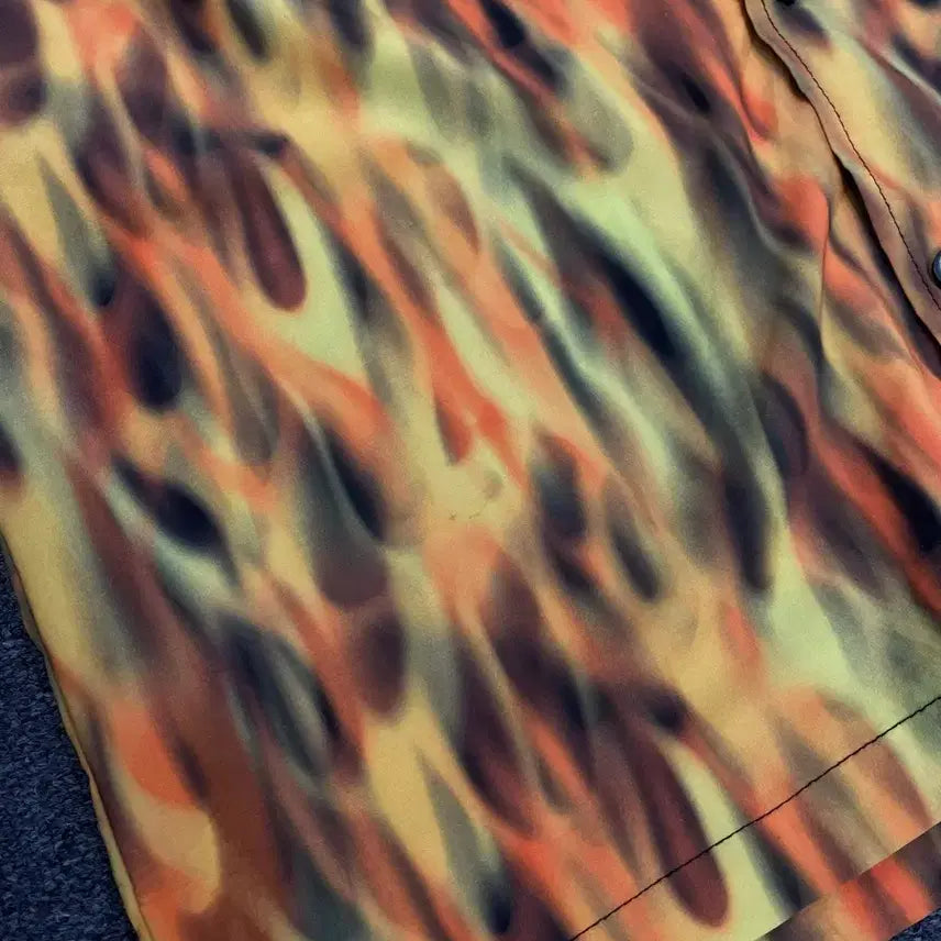 [BUNJANG] Vintage Flame Short Sleeve Shirt / 빈티지 플레임 반팔 셔츠