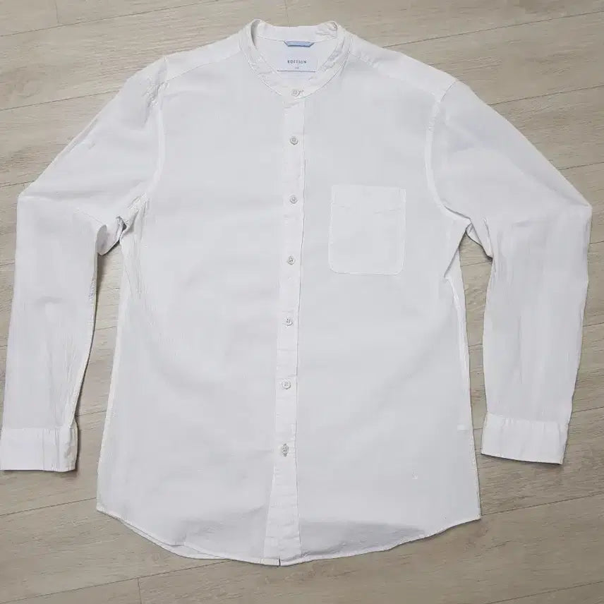[SOLD OUT] 에디션 헨리넥 긴팔 셔츠 화이트