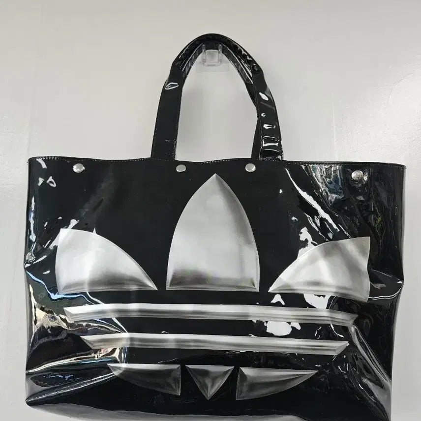 [BUNJANG] Adidas Enamel Shopper Bag / 아디다스 블랙 에나멜 쇼퍼백