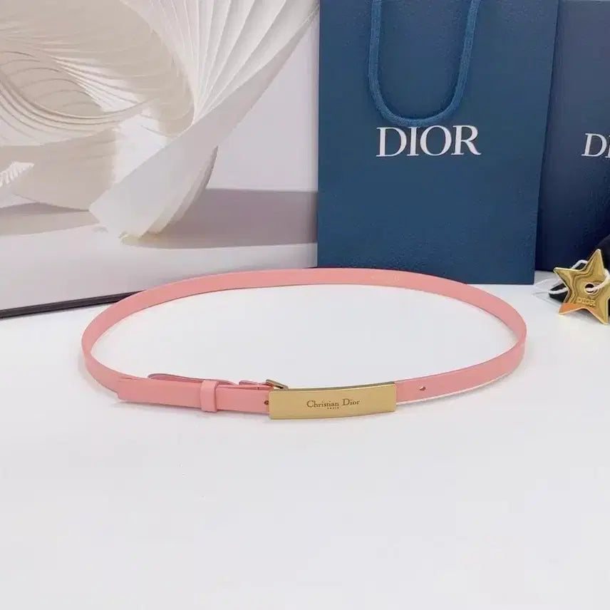 [SOLD OUT] 디올 여성 벨트 85사이즈 폭 2.0cm 핑크색상입니다