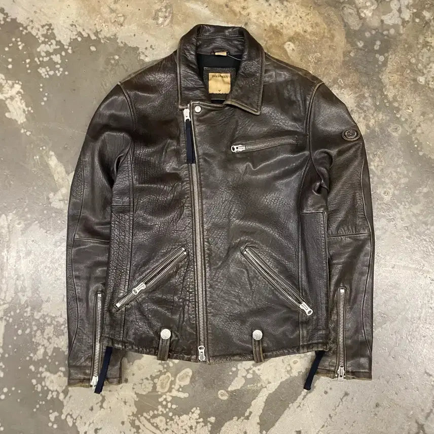 [BUNJANG] True Religion Biker Lambskin Leather Jacket / 트루릴리젼 바이커 양가죽 자켓