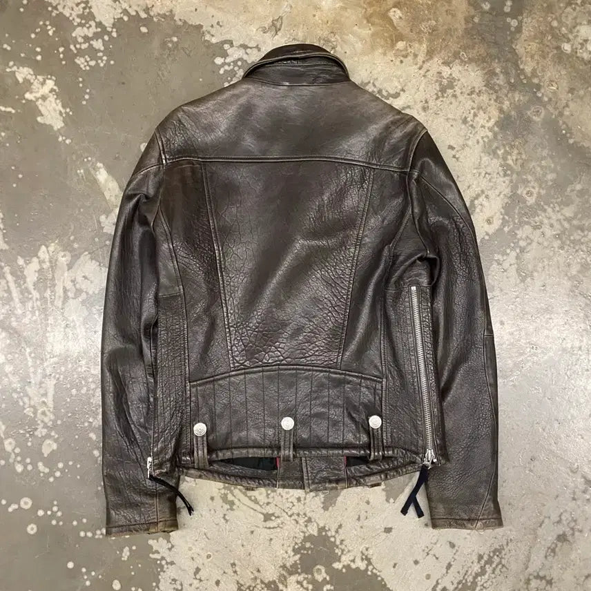 [BUNJANG] True Religion Biker Lambskin Leather Jacket / 트루릴리젼 바이커 양가죽 자켓