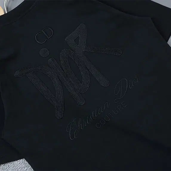 [BUNJANG] Dior Classic Reverse Initial Embroidered Logo Round T-shirt / 클래식 리버스 이니셜 자수로고 라운드 티셔츠