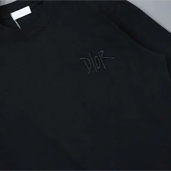 [BUNJANG] Dior Classic Reverse Initial Embroidered Logo Round T-shirt / 클래식 리버스 이니셜 자수로고 라운드 티셔츠