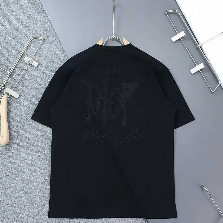[BUNJANG] Dior Classic Reverse Initial Embroidered Logo Round T-shirt / 클래식 리버스 이니셜 자수로고 라운드 티셔츠