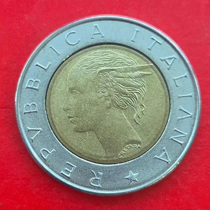 [BUNJANG] 1993 Italian Bank 100th Anniversary 500 Lire Coin / 1993 이탈리아 은행 설립 100주년 기념 500리라 동전 M1656