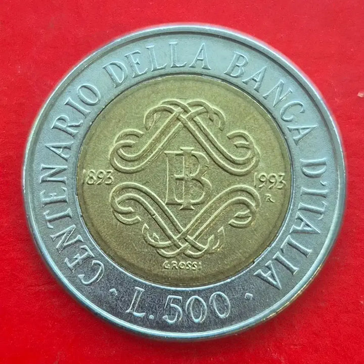 [BUNJANG] 1993 Italian Bank 100th Anniversary 500 Lire Coin / 1993 이탈리아 은행 설립 100주년 기념 500리라 동전 M1656