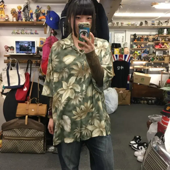 [BUNJANG] Vintage Hawaiian Short Sleeve Shirt / 빈티지 하와이안 반팔 셔츠