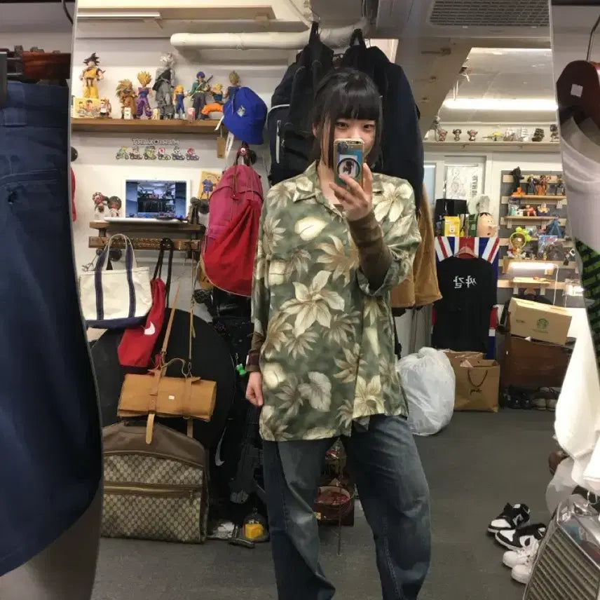 [BUNJANG] Vintage Hawaiian Short Sleeve Shirt / 빈티지 하와이안 반팔 셔츠