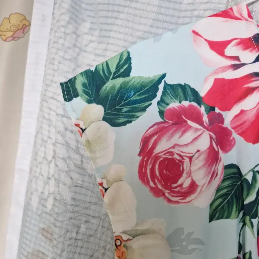 [BUNJANG] Floral Pattern Long Dress / 플라워 패턴  롱 원피스