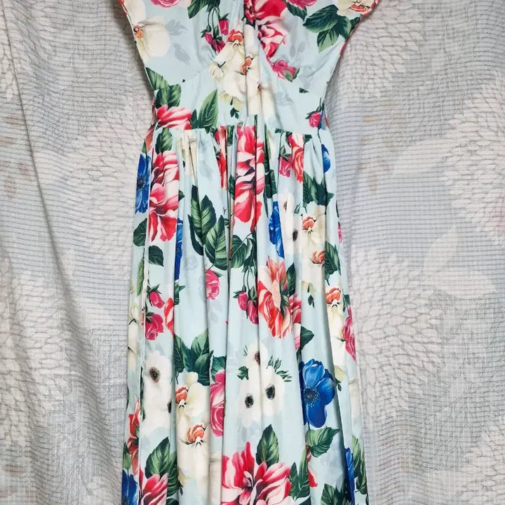 [BUNJANG] Floral Pattern Long Dress / 플라워 패턴  롱 원피스