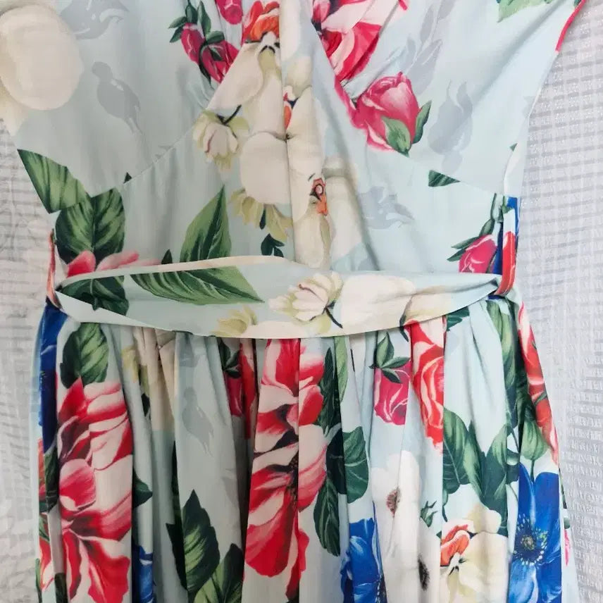 [BUNJANG] Floral Pattern Long Dress / 플라워 패턴  롱 원피스