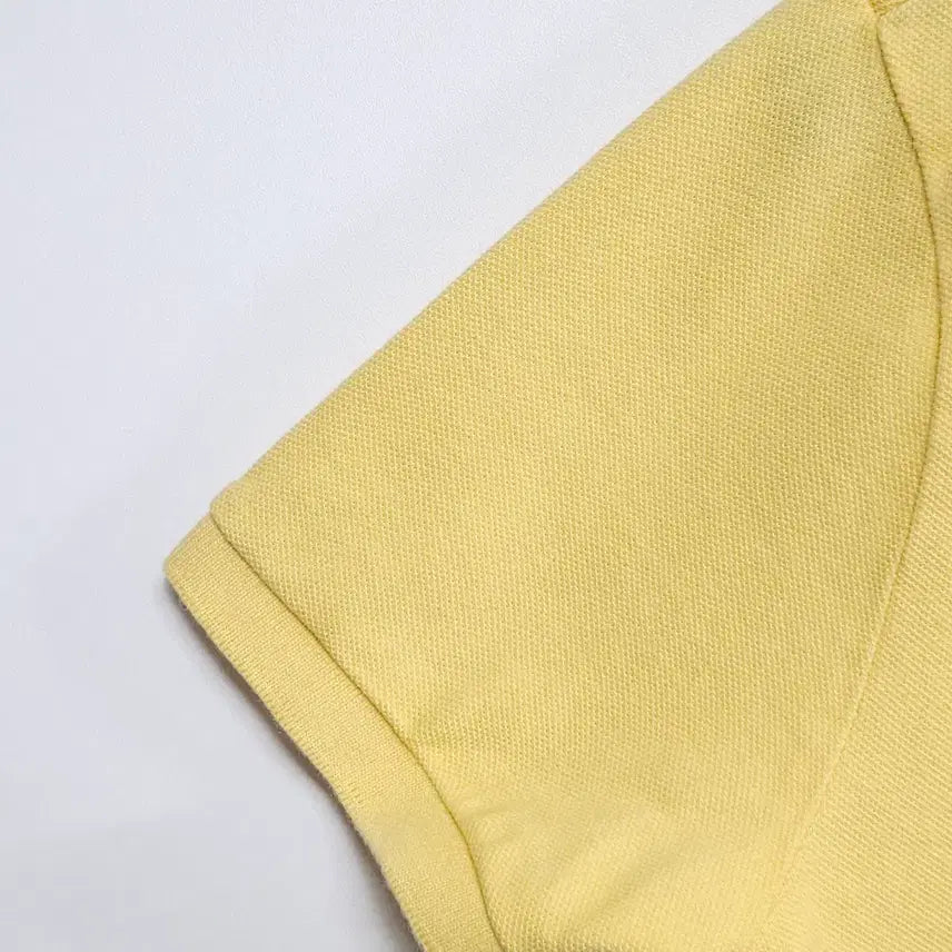 [BUNJANG] Polo Ralph Lauren PK Short Sleeve Polo Shirt / 폴로 랄프로렌 PK 반팔 카라티 옐로우 44~55 슬림핏