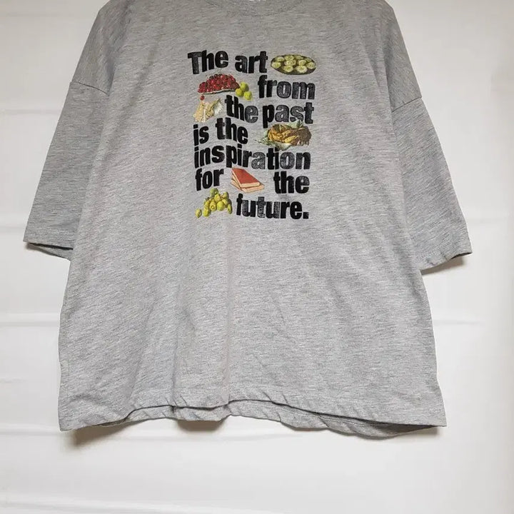 [SOLD OUT] 자라 아트 프린팅 반팔 티셔츠 회색