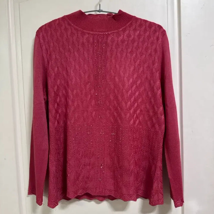 [BUNJANG] Pink Knit Turtleneck Sweater / 여성 니트 스웨터 핑크