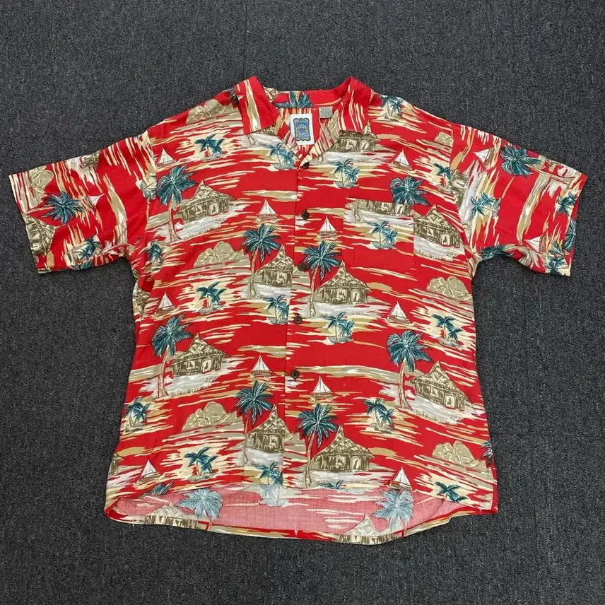 [BUNJANG] Vintage Hawaiian Short Sleeve Shirt / 빈티지 하와이안 반팔 셔츠