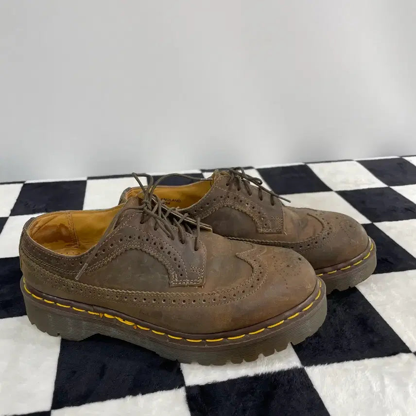 [BUNJANG] Dr. Martens 3989 Brown Wingtip Shoes (Size 6) / 닥터마틴 3989 브라운 윙팁 슈즈 (6)