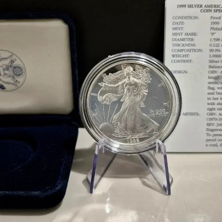 [BUNJANG] US Mint American Eagle Premium Proof Silver Coin / 미조폐국 정품 아메리칸이글 프리미엄 프루프 은화