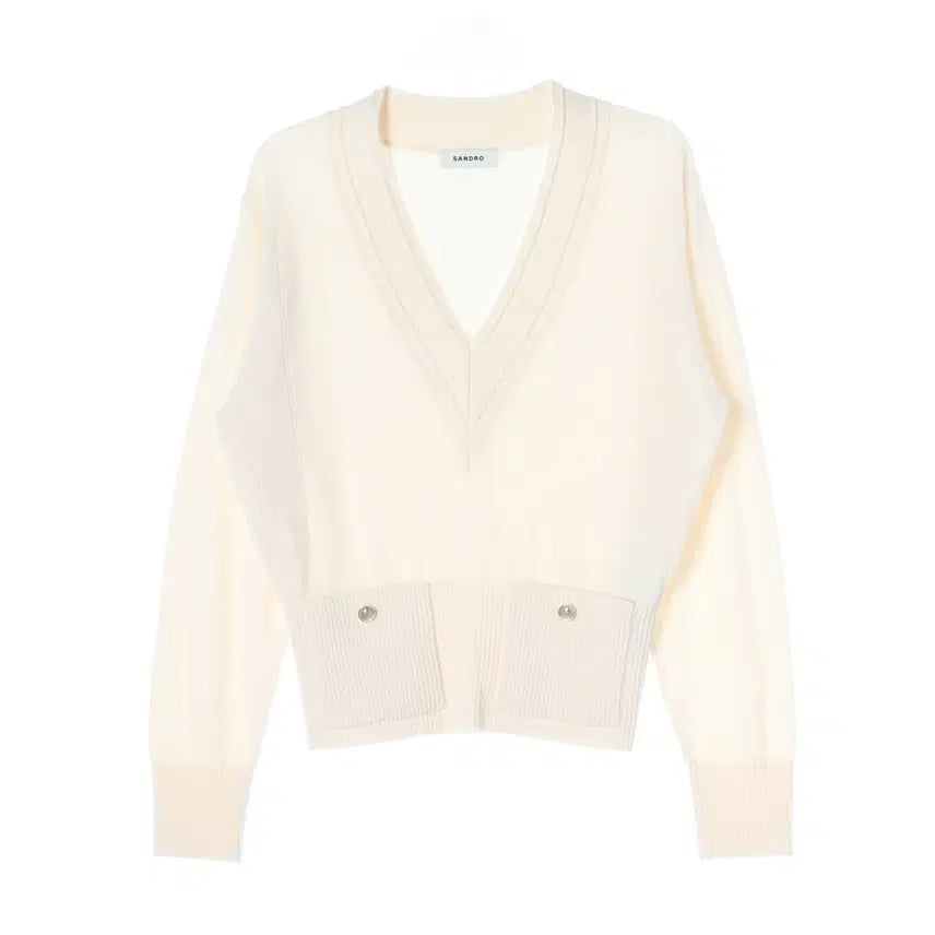 [BUNJANG] Sandro Cashmere Knit Sweater / 산드로 여성 캐시미어 니트 1size