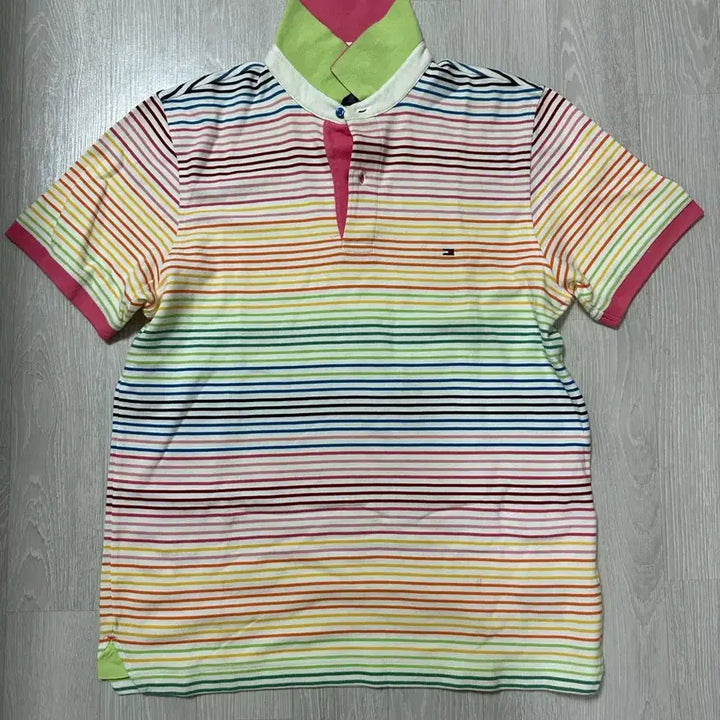 [BUNJANG] Tommy Hilfiger Striped PK T-shirt / 최종 가격) 타미힐피거 스트라이프 반팔 pk 티셔츠