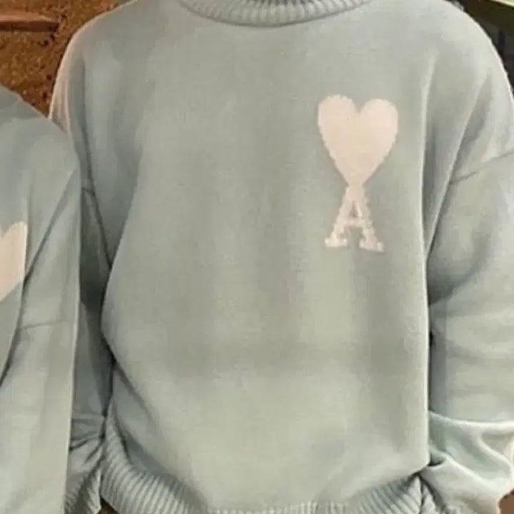 [BUNJANG] AMI Mint Knit Sweater / 공용) 아미 민트 니트 애눌x