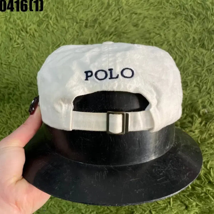 [SOLD OUT] 폴로 랄프로렌 성조기 화이트 데미지 볼캡 모자