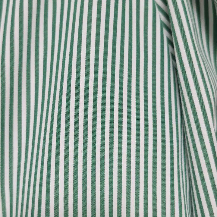 [SOLD OUT] 그린 스트라이프 퍼프 블라우스