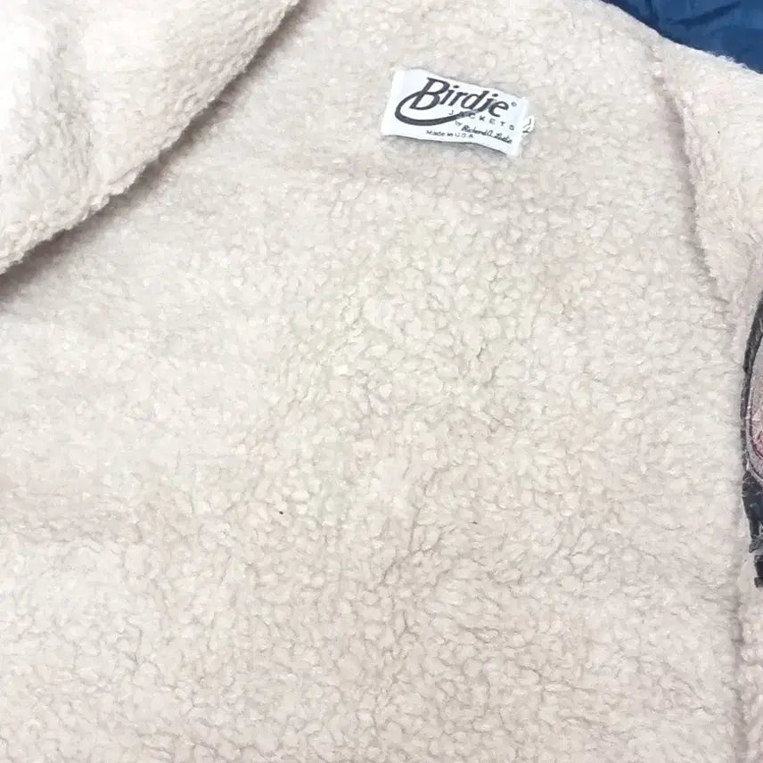 [BUNJANG] Birdie USA Vintage Blue Fleece Lined Coach Jacket / 빈티지 usa 미제 Birdie 버디 블루 양털 코치 자켓(105 이상)