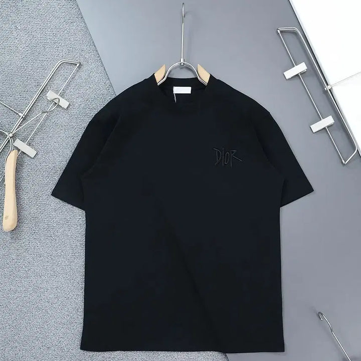 [BUNJANG] Dior Classic Reverse Initial Embroidered Logo Round T-shirt / 클래식 리버스 이니셜 자수로고 라운드 티셔츠