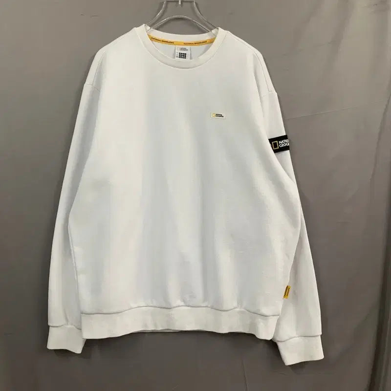 [SOLD OUT] XL 내셔널지오그래픽 빅 로고 프린팅 와펜 맨투맨