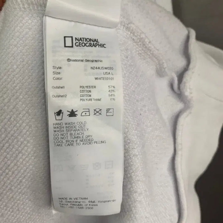 [SOLD OUT] XL 내셔널지오그래픽 빅 로고 프린팅 와펜 맨투맨