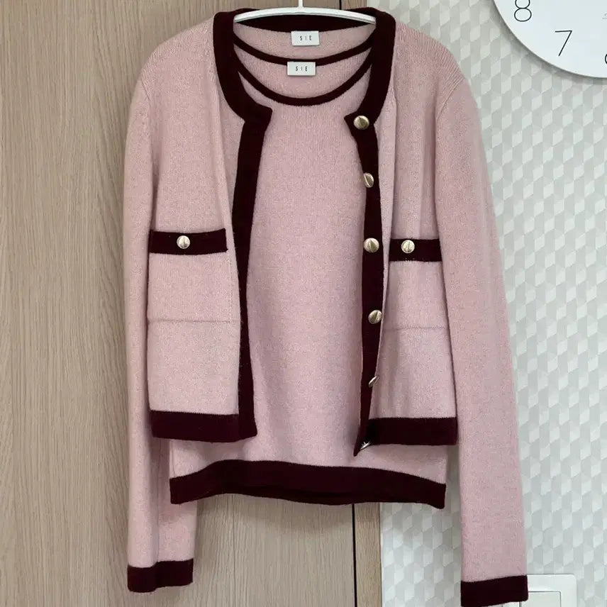 [BUNJANG] Sie Knit Cardigan Set / Sie 시에 반팔니트+가디건 셋업