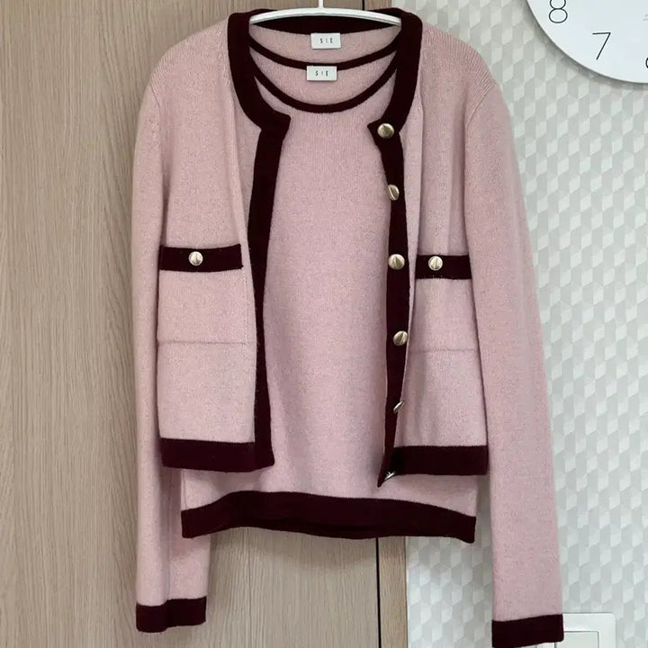 [BUNJANG] Sie Knit Cardigan Set / Sie 시에 반팔니트+가디건 셋업