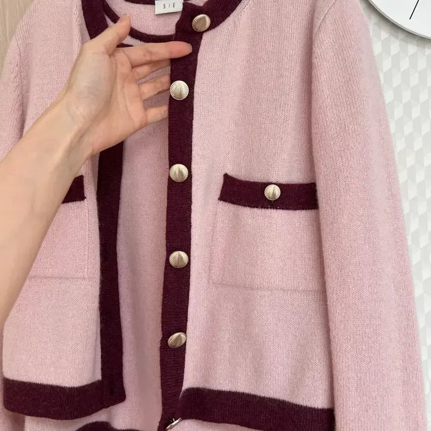 [BUNJANG] Sie Knit Cardigan Set / Sie 시에 반팔니트+가디건 셋업