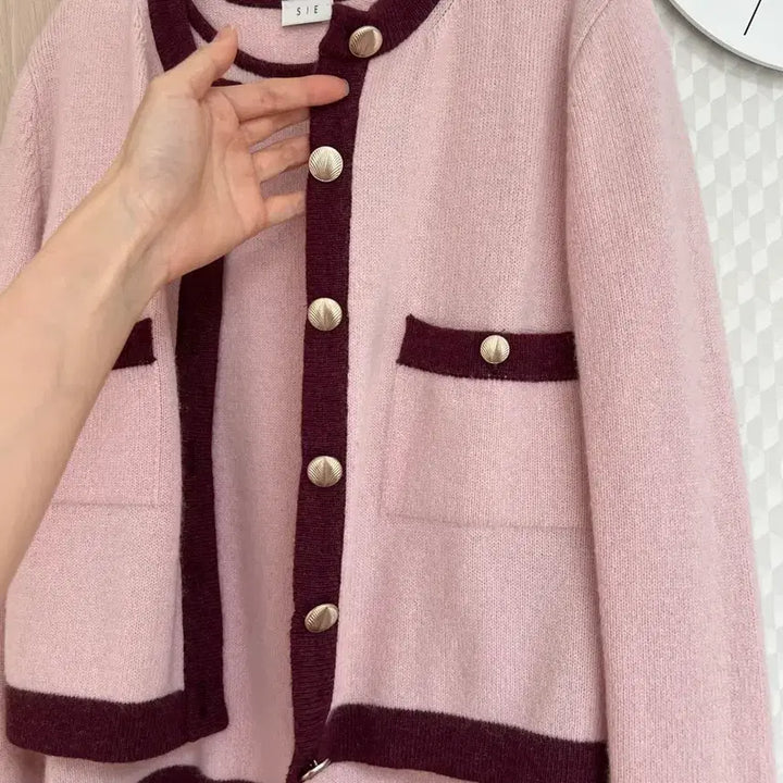 [BUNJANG] Sie Knit Cardigan Set / Sie 시에 반팔니트+가디건 셋업