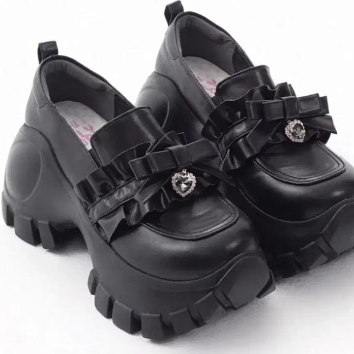 [BUNJANG] DollyDoll Noemi Bubble Sneakers / DollyDoll 지뢰계 리본 통굽 7cm 스니커즈 노에미 버블즈 피움