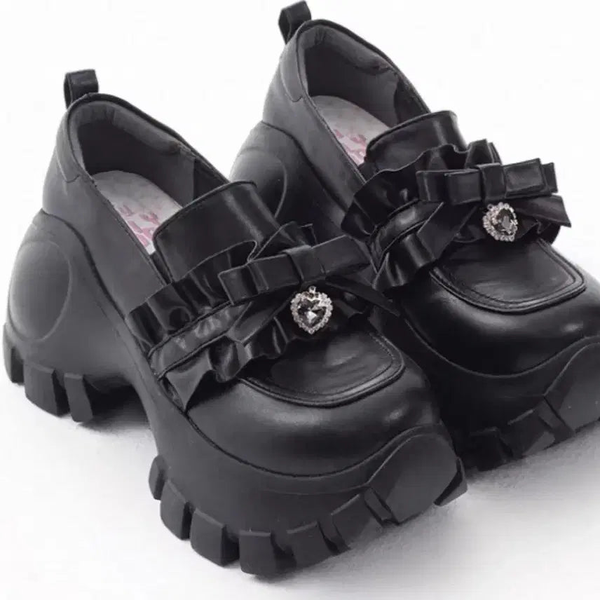 [BUNJANG] DollyDoll Noemi Bubble Sneakers / DollyDoll 지뢰계 리본 통굽 7cm 스니커즈 노에미 버블즈 피움