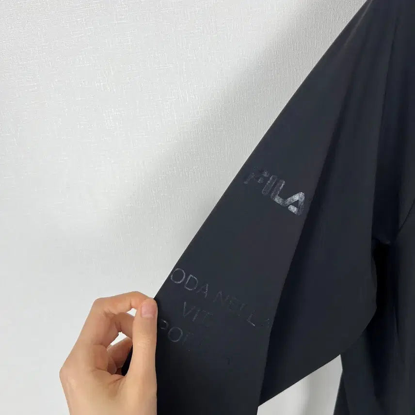 [BUNJANG] Fila Black Thin Training Jacket Men&