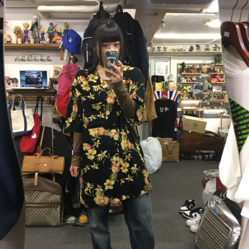 [BUNJANG] Vintage Hawaiian Short Sleeve Shirt / 빈티지 하와이안 반팔 셔츠