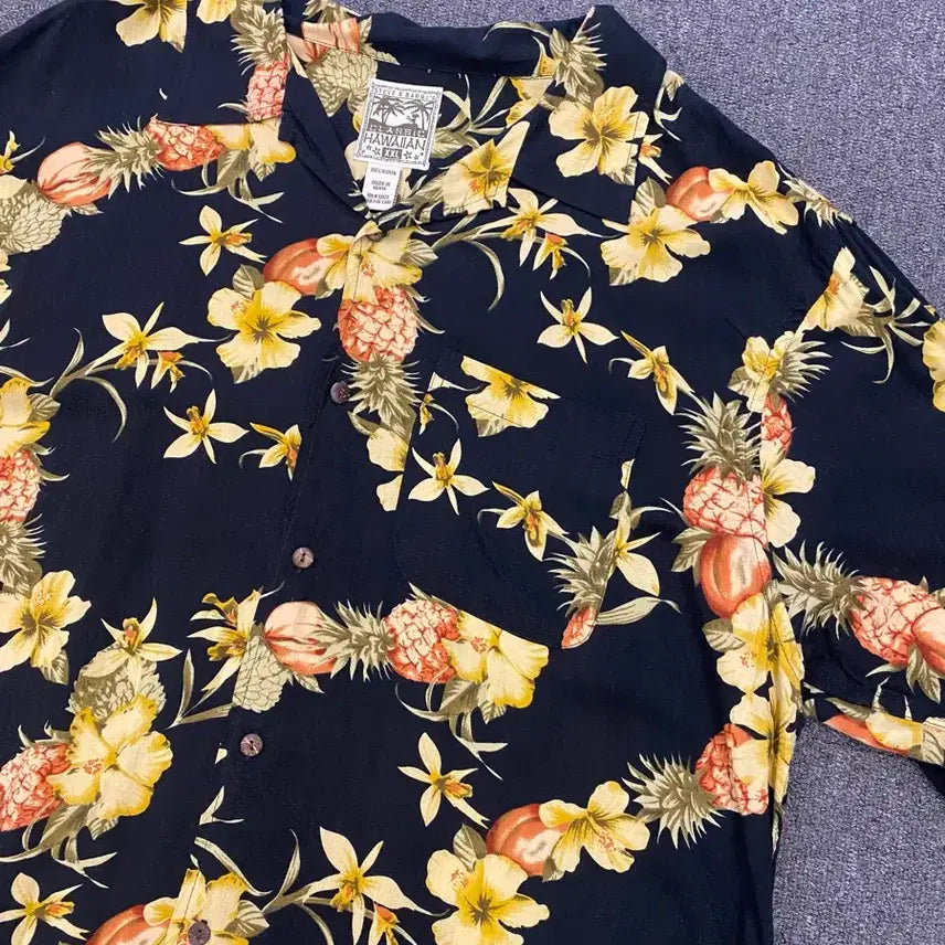 [BUNJANG] Vintage Hawaiian Short Sleeve Shirt / 빈티지 하와이안 반팔 셔츠