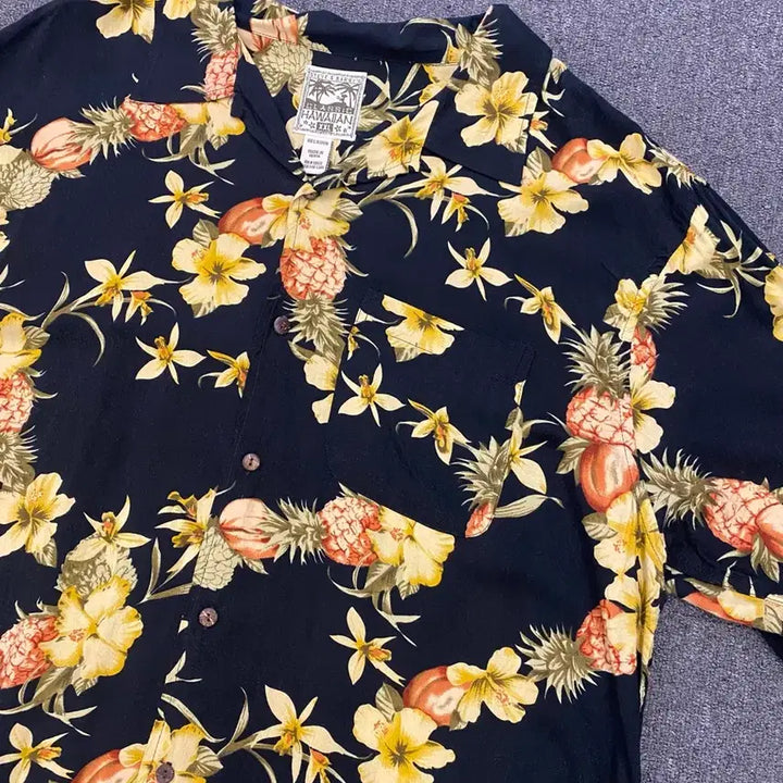 [BUNJANG] Vintage Hawaiian Short Sleeve Shirt / 빈티지 하와이안 반팔 셔츠