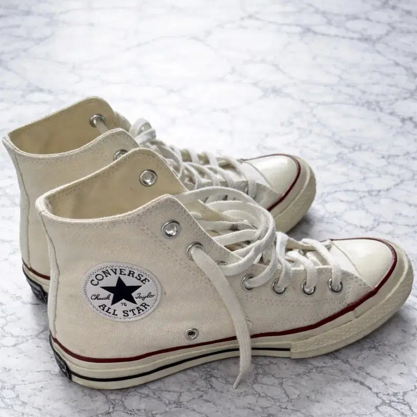 [BUNJANG] Converse Chuck Taylor 70 Ivory High Top Sneakers / 컨버스 척테일러70 아이보리 하이