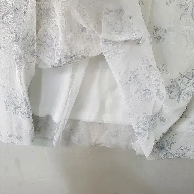 [BUNJANG] GLACIER Chiffon Banding Skirt White / GLACIER 쉬폰 밴딩 스커트 화이트