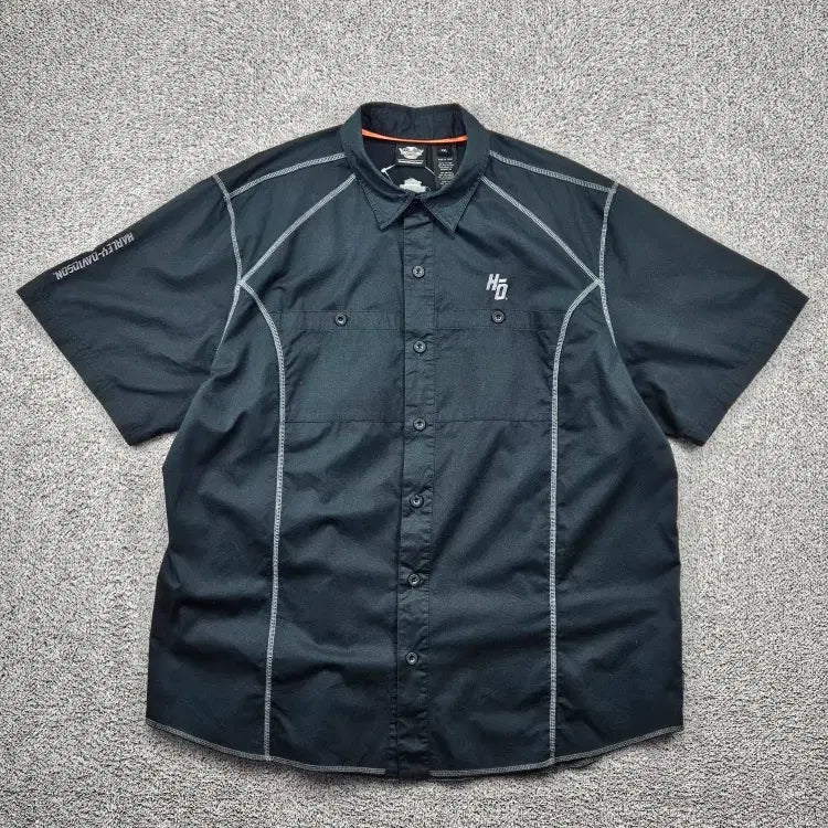 [BUNJANG] Harley Davidson Biker Half Sleeve Shirt (2XL) / 할리데이비슨 바이커 하프 반팔 셔츠 ( 2XL ) / 11861