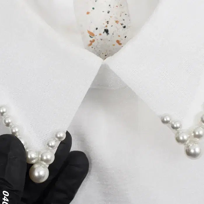 [BUNJANG] Going Pearl Embellished Shirt Blouse / 여성F / 고잉 진주장식 셔츠 블라우스WT 12-134